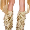 J Valentine OUTERWEAR CC239 - Brown Spike Legwarmers