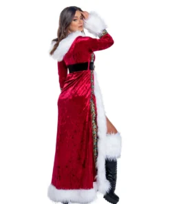 J-Valentine, Inc OUTERWEAR CH298 - Fur Trimmed Full Length Hooded Coat