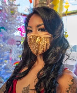 J-Valentine, Inc CH566 - Sequin Tailored Mask ACCESSORIES