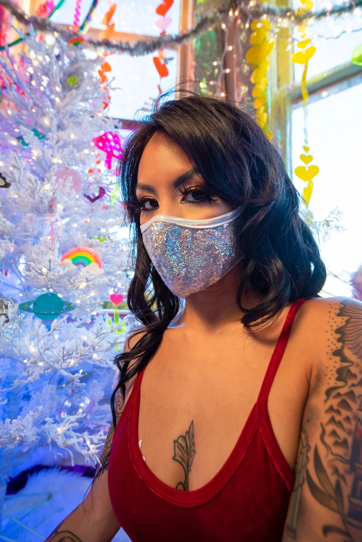 J-Valentine, Inc CH566 - Sequin Tailored Mask ACCESSORIES