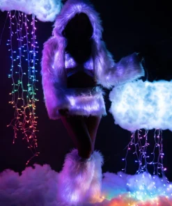 J-Valentine, Inc CL524 - Light-Up Hooded Cropped Jacket