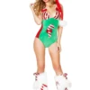 J Valentine ONE PIECES CM102 - Cuddle Romper With Sewn-in Candy Cane Detail