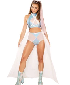 J Valentine FF105 - DIAMOND HIGH-WAIST SHORT BOTTOMS