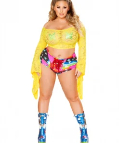 J-Valentine Catalog FF145 - Lace-Up Shorts