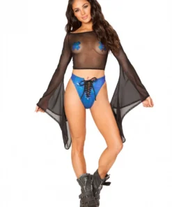 J-Valentine Catalog FF120 - Metallic Lace-Up Bottoms