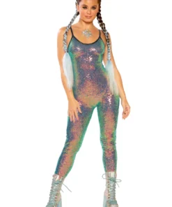 J Valentine FF143 - STRETCH SEQUIN CATSUIT