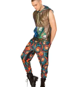 J Valentine BOTTOMS FF177 - UNISEX TWO TONE JOGGERS