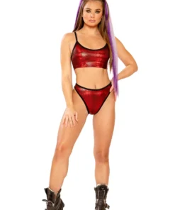 J Valentine FF261 - METALLIC SPAGHETTI TANK TOPS