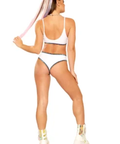 J Valentine FF270 - GLITTER TRIMMED STRAP TOP