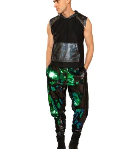 J Valentine FireFly Catalogs FF375 - UNISEX FLIP SEQUIN JOGGERS