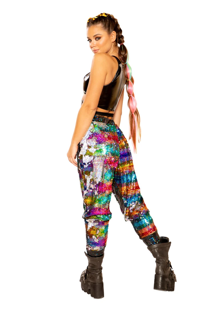 J-Valentine, Inc FF375 - Flip Sequin Jogger