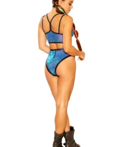 J-Valentine, Inc FF382 - High-Leg Sequin Short