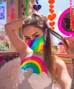 J-Valentine, Inc FF552 - Heavy Brazilian Spandex Pleated Mask