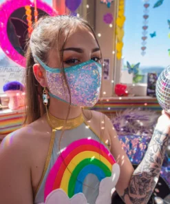 J-Valentine, Inc FF556 - Sequin Tailored Mask