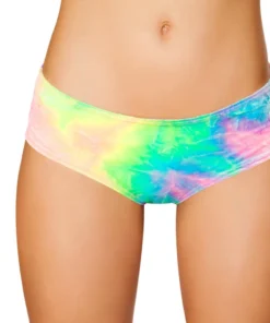 J Valentine BOTTOMS FF613 - Pastel Tie Dye Velvet No-Seam Basic Short