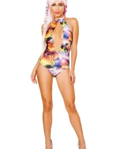 J Valentine ONE PIECES FF640 - High-Neck Halter Romper