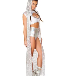 J Valentine FF837 - Sequin Mesh Long Duster