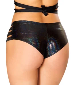 J Valentine FF923 - Metallic No Seam Strappy Shorts BOTTOMS