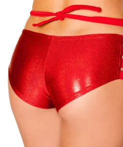 J Valentine FF923 - Metallic No Seam Strappy Shorts BOTTOMS