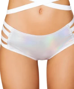 J Valentine FF923 - Metallic No Seam Strappy Shorts BOTTOMS
