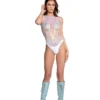 J-Valentine, Inc FR107 - Sequin Net Bodysuit