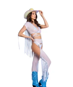 J-Valentine, Inc FR110 - Karma Cowgirl Fringe Wrap Top