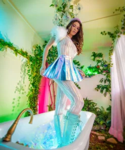 J-Valentine, Inc FR108 - Sequin Net Catsuit ONE PIECES