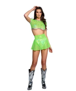 J-Valentine, Inc Skirts FR129 - Astro Sequin Skater Skirt