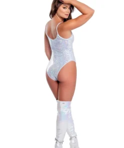 J-Valentine, Inc ONE PIECES FR130 - Metallic Cutout Bodysuit
