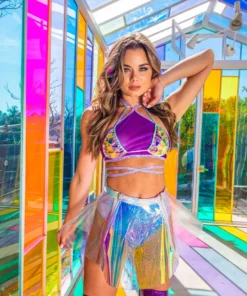 J-Valentine, Inc FS115 - Vinyl Dual Zipper Skirt