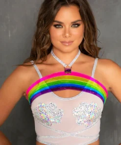 J-Valentine, Inc FS135 - Rainbow Vinyl Harness TOPS