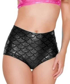 J Valentine BOTTOMS CC401 - Scale High Waist Mermaid Shorts